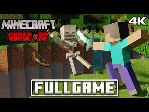 MINECRAFT HARDCORE Full Gameplay Walkthrough / No Commentary【FULL GAME】4K 60FPS UHD