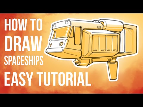 How to Draw Spaceships - Easy Tutorial