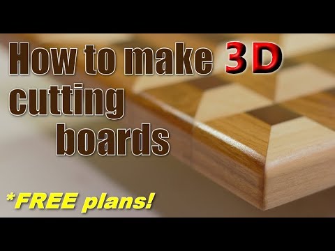 Woodworking: How to make 3D cutting boards