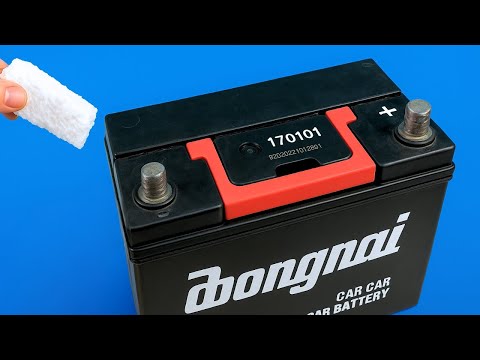 Battery Lasts Forever! Insert Styrofoam into Your Battery and Be Amazed at the Result! 😱