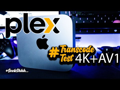 M1 Apple Silicon Base Model Plex Transcode Test! #MacMini #MacbookPro #iMac #4K #AV1 #GeekShhh