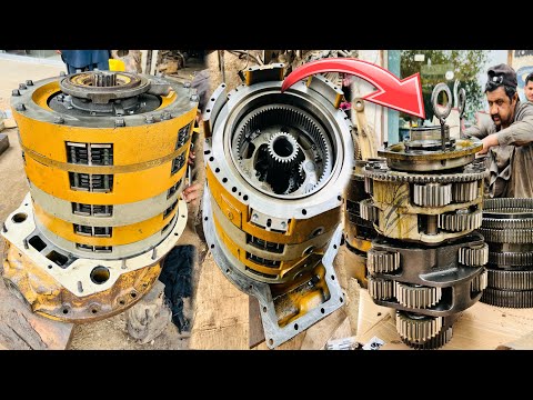 Rebuilding Of Heavy Duty Machine Komatsu Bulldozer Transmission | How to Fix Dozer Transmission
