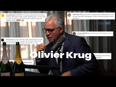 "NEVER drink Champagne from a Flute" | Krug Champagne