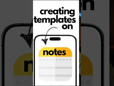 How to Create a Reusable Template in Apple Notes – Fast & Easy! #productivity #template #notes
