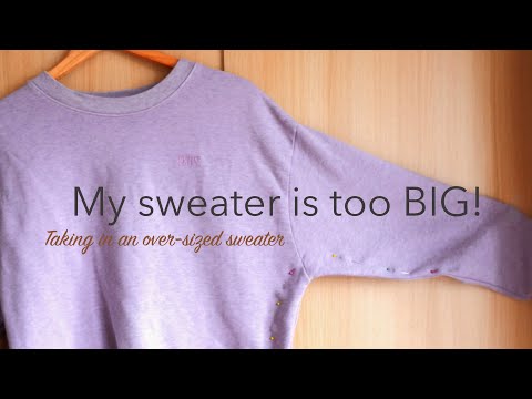 How to Make a Sweatshirt Smaller Tutorial