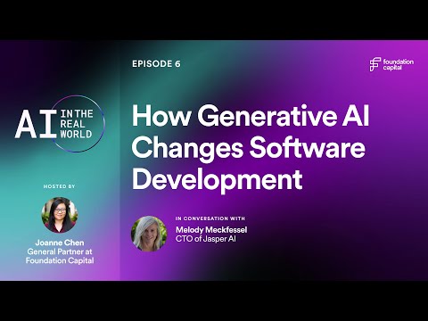 How generative AI changes software development - Melody Meckfessel, CTO, Jasper