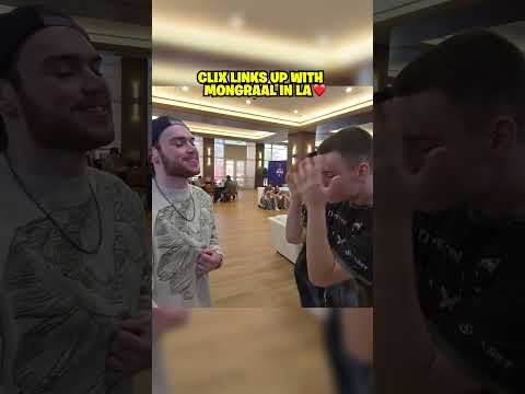 Clix LINKS UP with Mongraal in LA ❤️