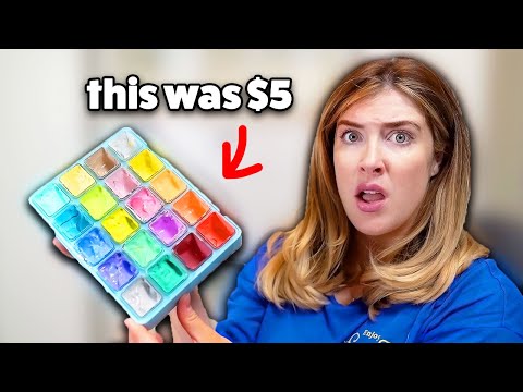 I Found $5 Jelly Gouache at a Dollar Store?! *knockoff?*