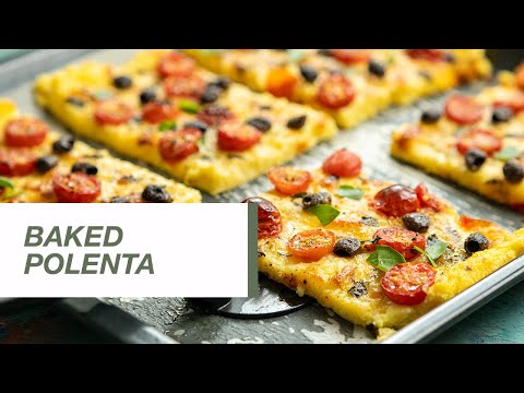 Baked Polenta with Cherry Tomatoes | Food Channel L Recipes