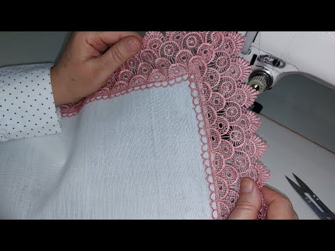 Comment utiliser la dentelle pour les débutants - كيفية إستعمال الدونتيل للمبتدئين