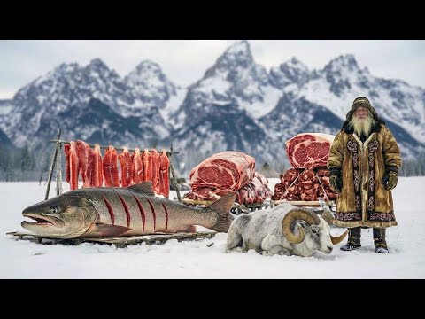 7000kg Sheep and Big Fish Hunt in −71°C Yakutia | Feeding an Entire Frozen Village |Extreme Survival