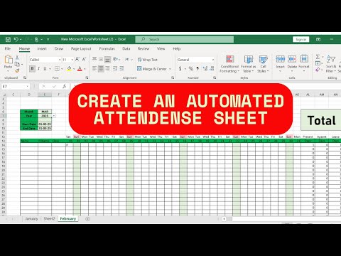 How to Create Automated Attendance Sheet Step by Step