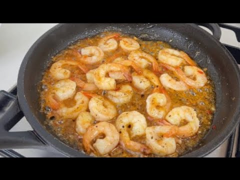 Garlic Shrimp Recipe. How to Make Shrimp Delicious in 5 Minutes ASMR