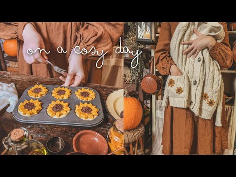 A Fall Day for Cozy Hobbies at Cinnamon Cottage: Baking, Crafting & Pantry Organisation | ASMR
