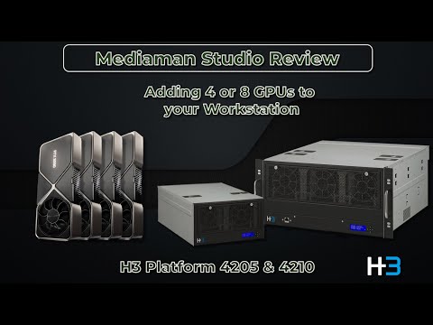 Adding 4 or 8 GPUs to your Workstation with the H3 Platform 4205 and the 4210 PCIe Chassis.