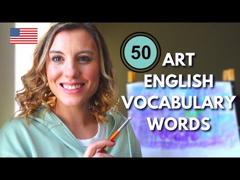 50 Art English vocabulary words