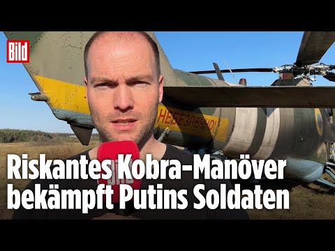 Ukrainische Kampfhubschrauber jagen Russen-Drohnen | BILD-Lagezentrum VOR ORT