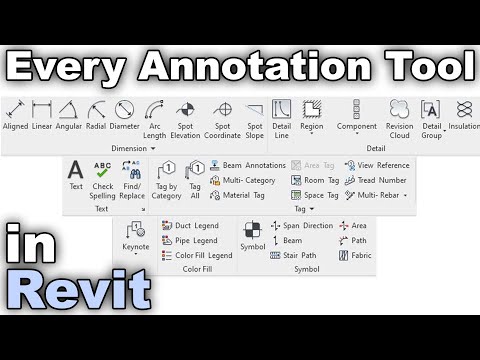 Every Annotation Tool in Revit Tutorial