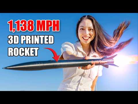 I Broke the Sound Barrier with a 3D Printed Rocket!