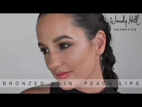 Bronze Skin, Peach Lips Makeup Tutorial - Wendy Hill Cosmetics