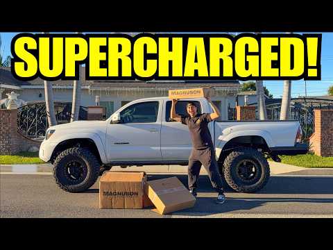 I SUPERCHARGED MY TOYOTA TACOMA IN MY DRIVEWAY! (Magnuson DIY Install)