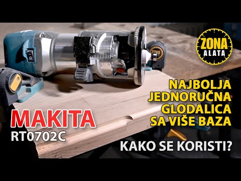 Makita RT0702C How to use Router - Laminate Trimer