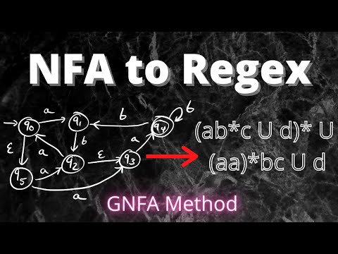 Conversion of NFA to Regex PROOF (GNFA Method)