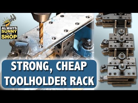 Making a Lathe Quick Change Tool Holder Rack
