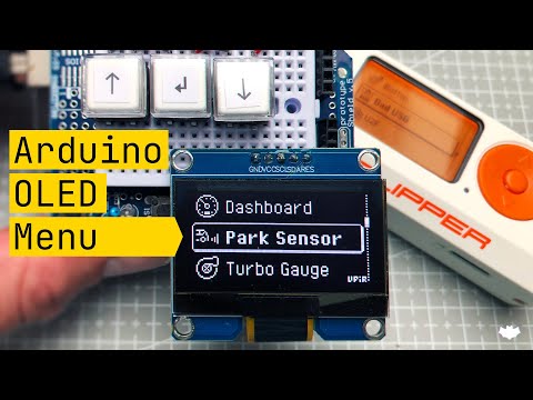 Arduino OLED Menu Tutorial (for beginners - Arduino UNO, 128x64px SSD1306 OLED screen, u8g)