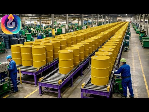 Wie jährlich Millionen Barrel Öl gefördert werden. Einzigartige Aufnahmen aus dem Produktionsprozess