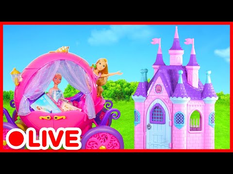 🎀 Casa de muñecas rosa y juguetes para niñas : Coche, caballo, caravana, avión, piscina | Kidibli