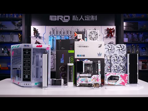 「BRO」4K Water Cooled PC Build HYTE Y70 Chopper Theme With 9950X3D ROG RTX5090 D 乔巴白粉主题#pcbuild