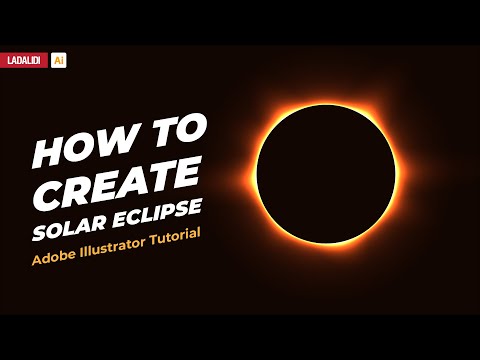 How To Create Solar Eclipse Using Color Dodge Adobe Illustrator Tutorial