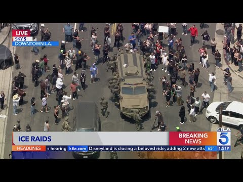 ICE agents raid several businesses in Los Angeles - Live KTLA team coverage