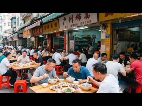 猪肝猪心58一斤，新鲜猪杂熬粥现称现做，广东番禺猪杂粥想吃要排队【舟小九】