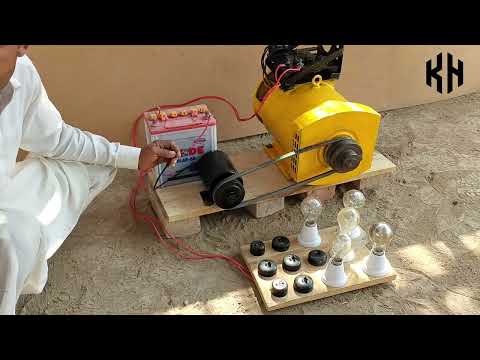 How To Get 220 Volt Electricity From Dc Motor And Magnets ! Electricity Generator