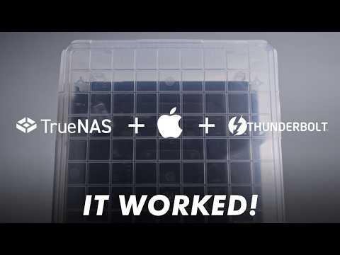 I Finally Built My Dream NAS! - TrueNAS, Thunderbolt, and Apple Combined