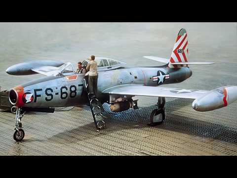 F-84 Thunderjet: Korea's Unsung WORKHORSE Jet Fighter | Aviation History Documentary