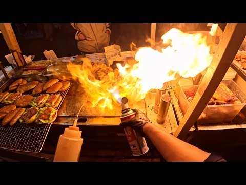delicious, made-to-order street burger.|streetfood