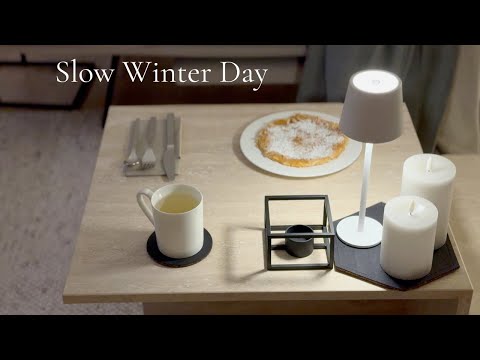 Slow Winter Days | Books from the Library & Baking Apple Pancakes