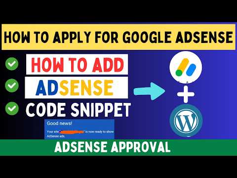 How To Apply for ADSENSE | How To Add ADSENSE Code Snippet In WordPress 2024
