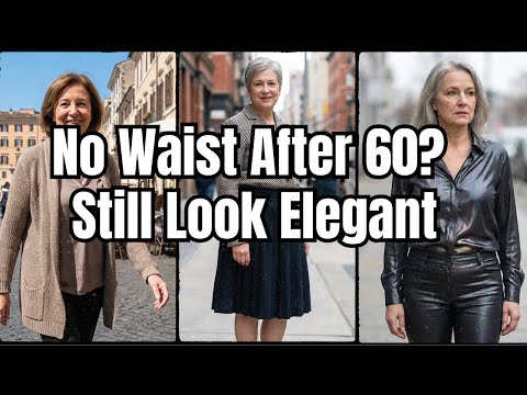 Best Outfits If You Have No Waistline After 60 (Look Elegant Without Belts or Shapewear)