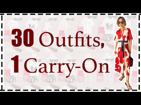 Ultimate Summer Travel Capsule: 9 Pieces = 30 (Not Boring) Outfits in One Carry-On