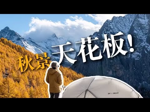 看不完的雪山黄叶和日照金山，徒步世界上秋景最美的地方！｜Hiking the most beautiful autumn scenery in China!