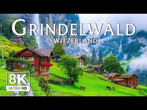 Grindelwald Switzerland 8K – A Picturesque Swiss Alpine Village in the Heart of the Alps
