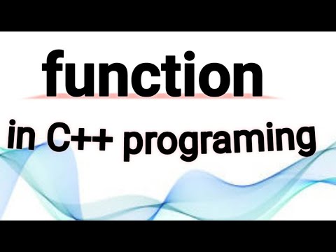 Function in C++ programming part #1