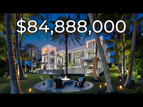 INSIDE AN $84,888,000 MEGA MANSION in FLORIDA with BOWLING ALLEY, MOVIE THEATRE, GYM, ARCADE & MORE!
