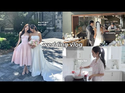 WEDDING vlog👰🏻♀️: big sis got married, life updates, spending time at home, escape room w/ friends