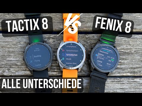 Garmin Tactix 8 vs. Garmin Fenix 8 – taktische Funktionen, Taschenlampe, Aktivitäten & mehr