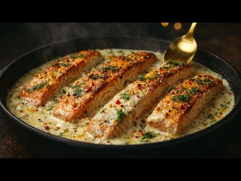 The most delicious creamy salmon! Try this melt-in-your-mouth recipe!